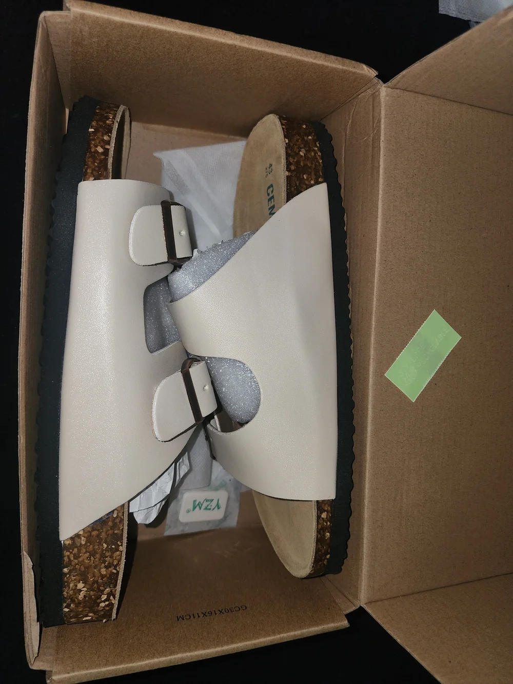 Double-Buckle Woman Slide Sandals - Picture 3 of 5